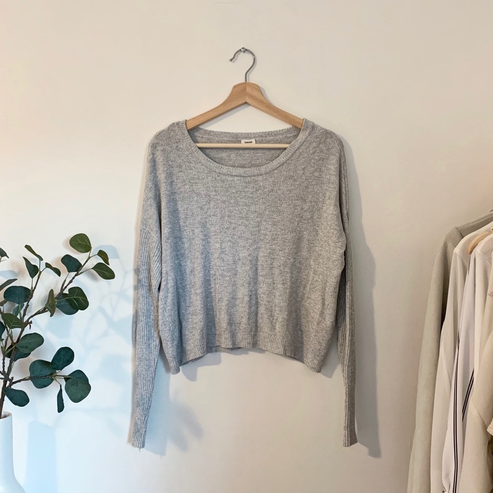 Garage | Light Grey Relaxed Sweater